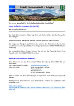 Stellenausschreibung Schulbusaufsicht (m/w/d)