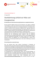 19.08.2025 | Hitzeschutz durch Dachdämmung